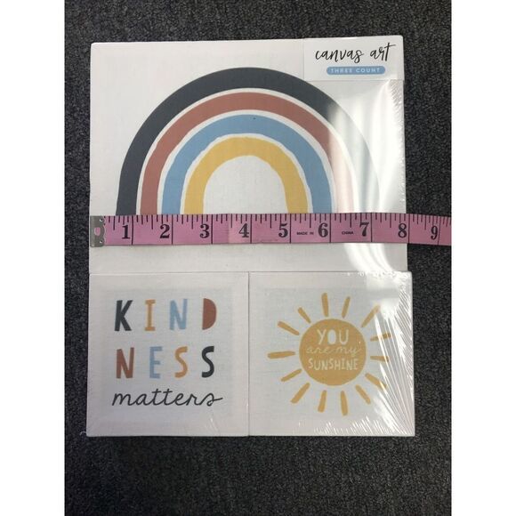 NEW Horizon Group Kindness Matters You Are My Sunshine Canvas Art Three Count - Picture 5 of 6